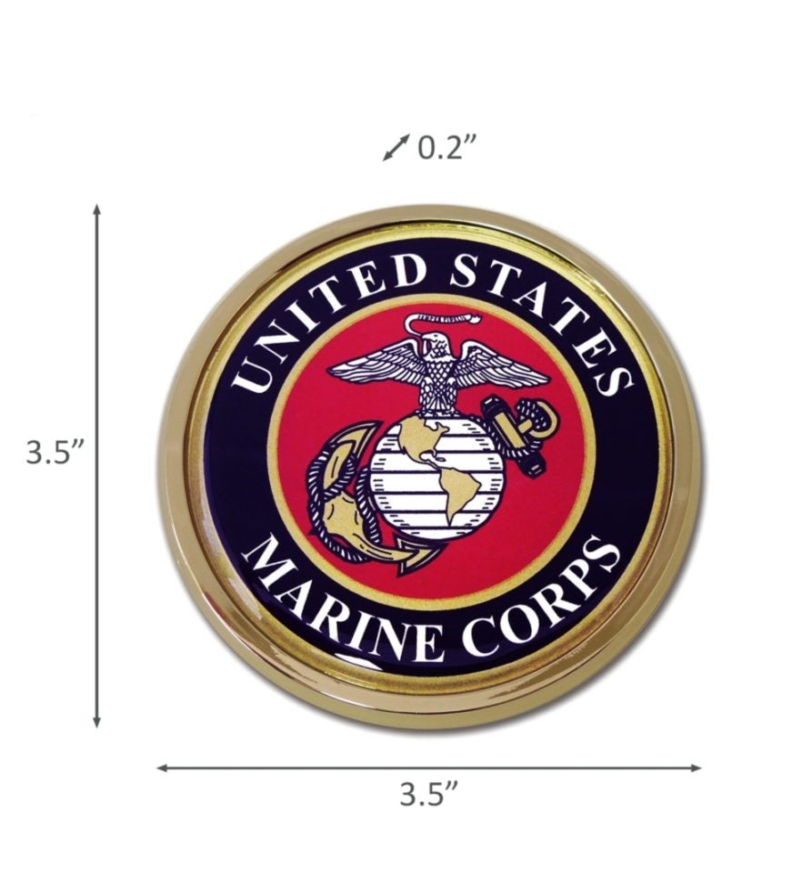 Marine Corps Car Emblem | Made in USA