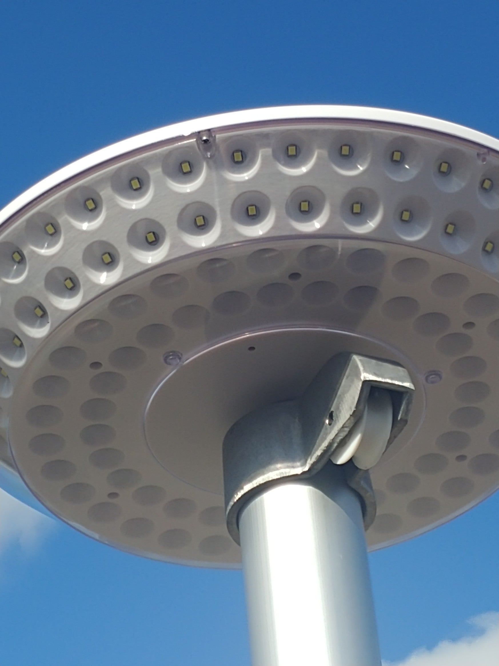 Quadruple-Row Solar Flagpole Top Light | 136-LED High-Output Flag Illumination