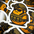 "Major Mash" - The Tactical Potato - 3.25" Sticker