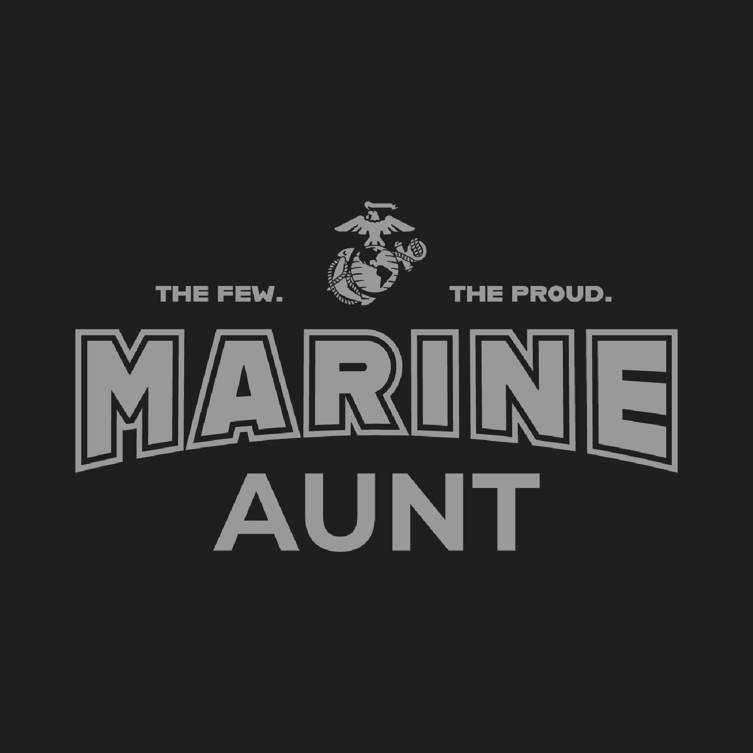 Marines Aunt Crewneck (Black)