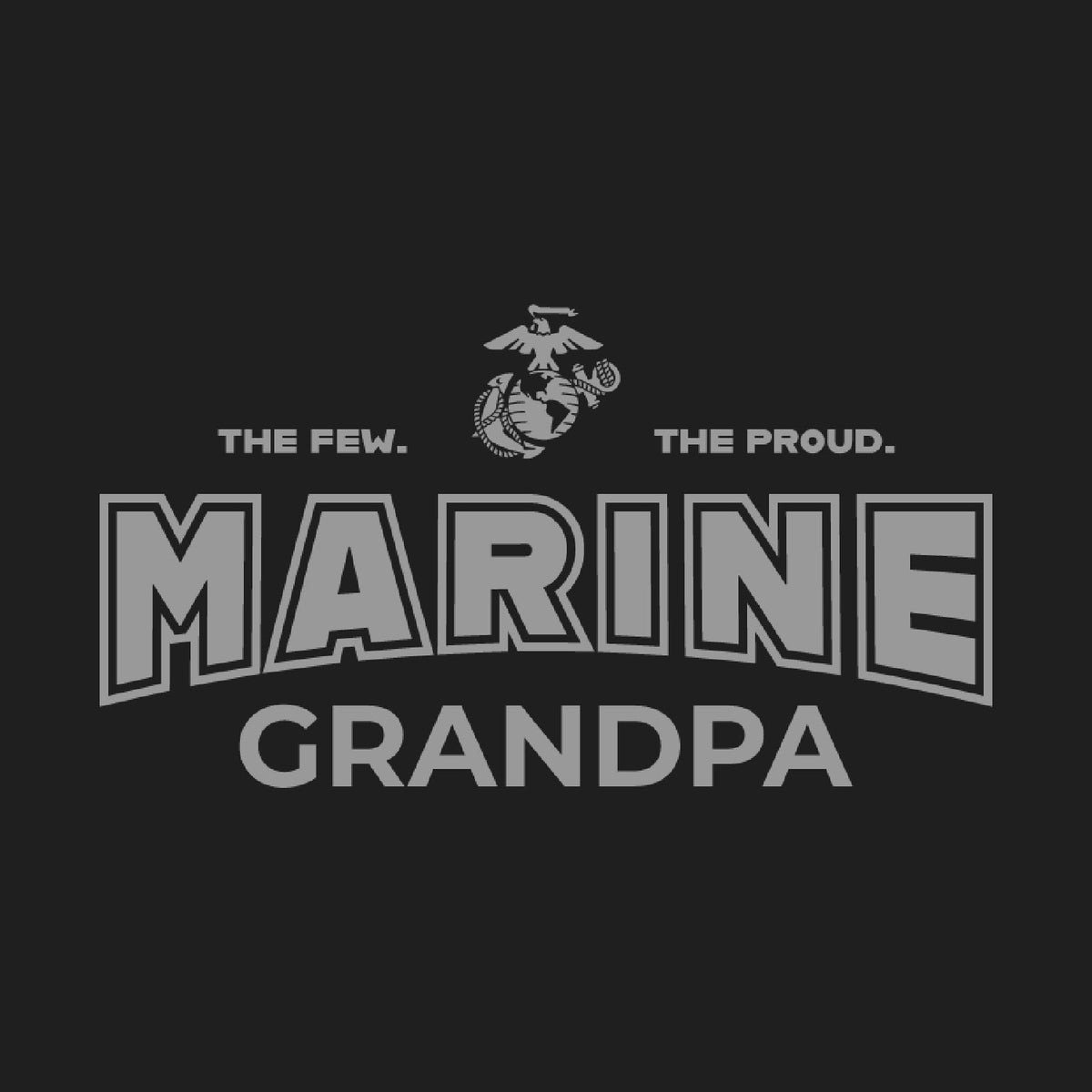 Marines Grandpa Crewneck (Black)