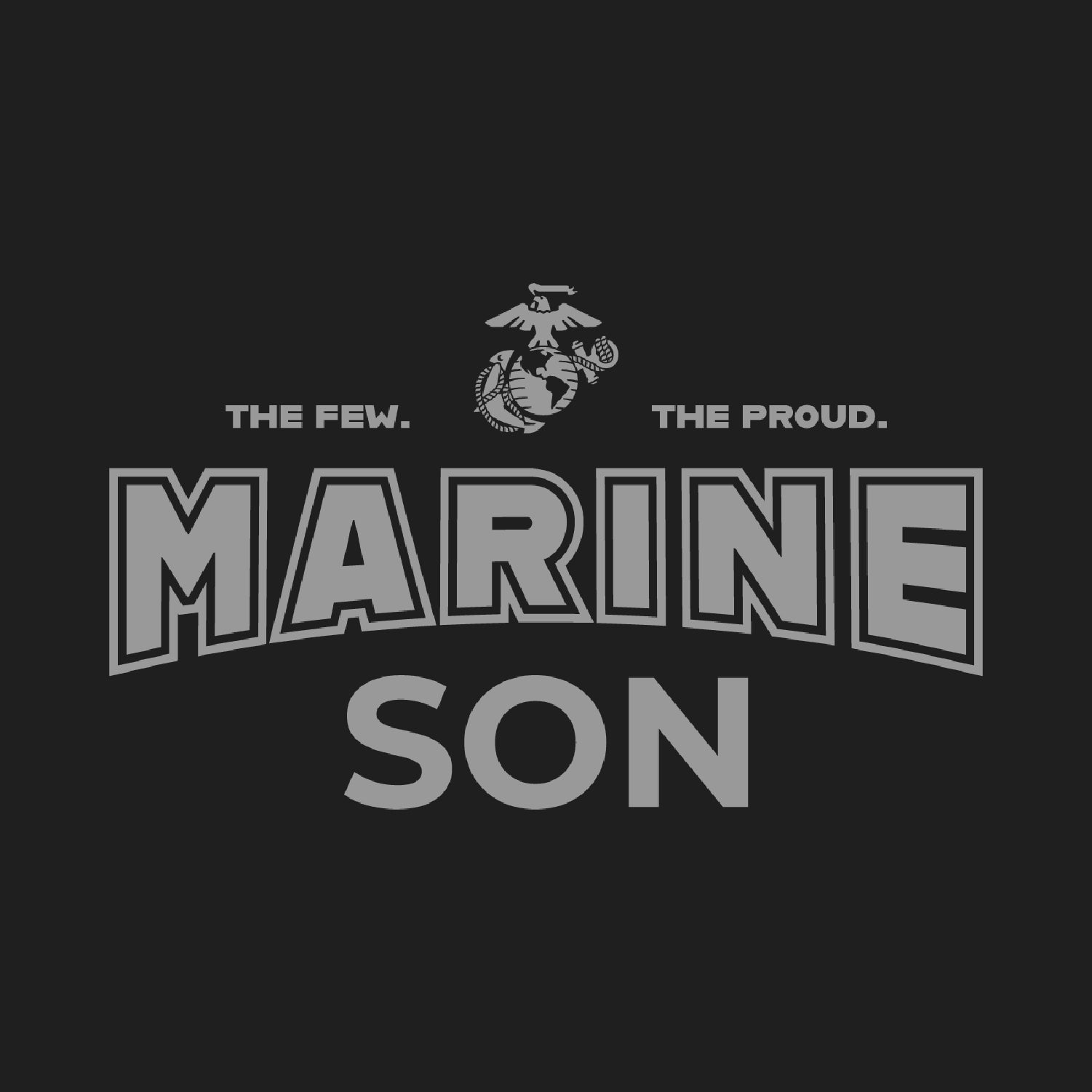 Marines Son Crewneck (Black)