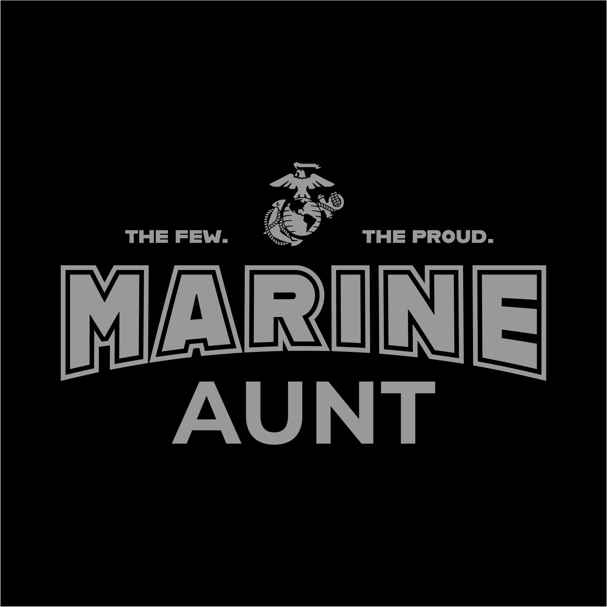 Marines Aunt Women's T-Shirt (Black)