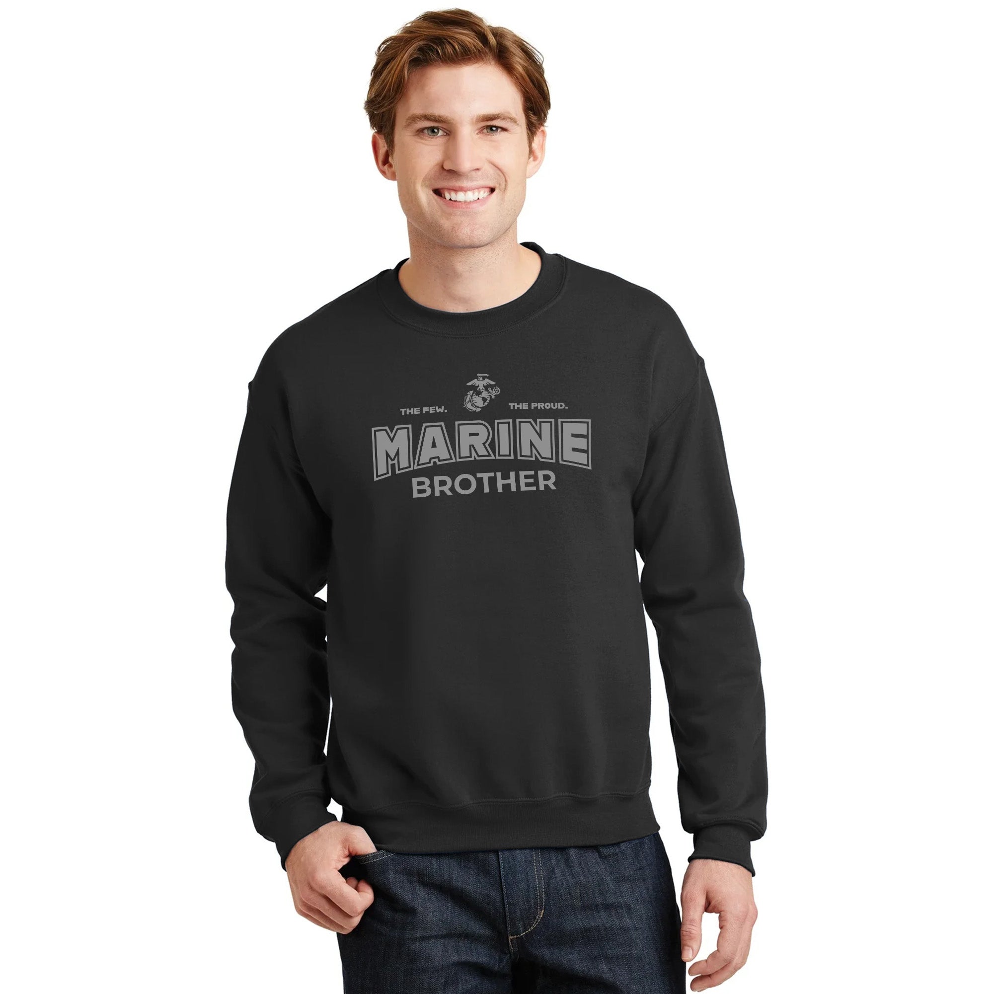 Marines Brother Crewneck (Black)