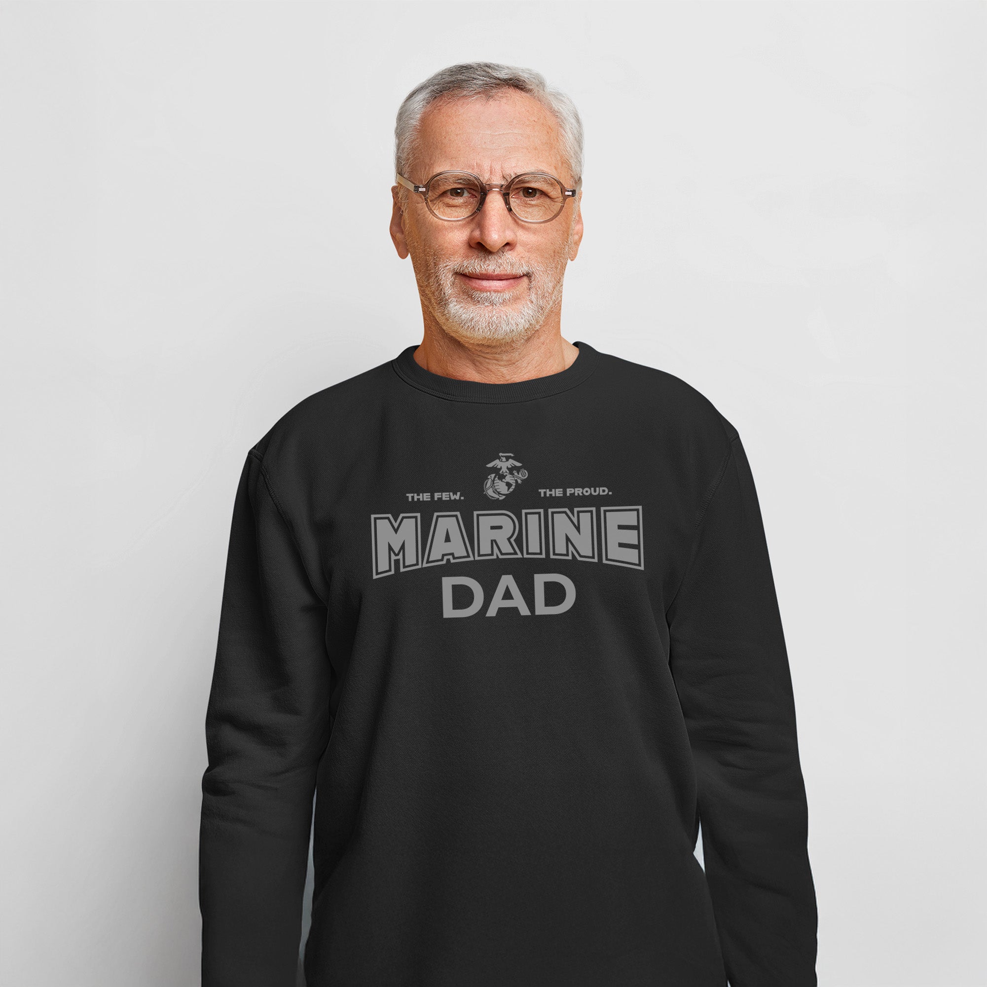 Marines Dad Crewneck (Black)
