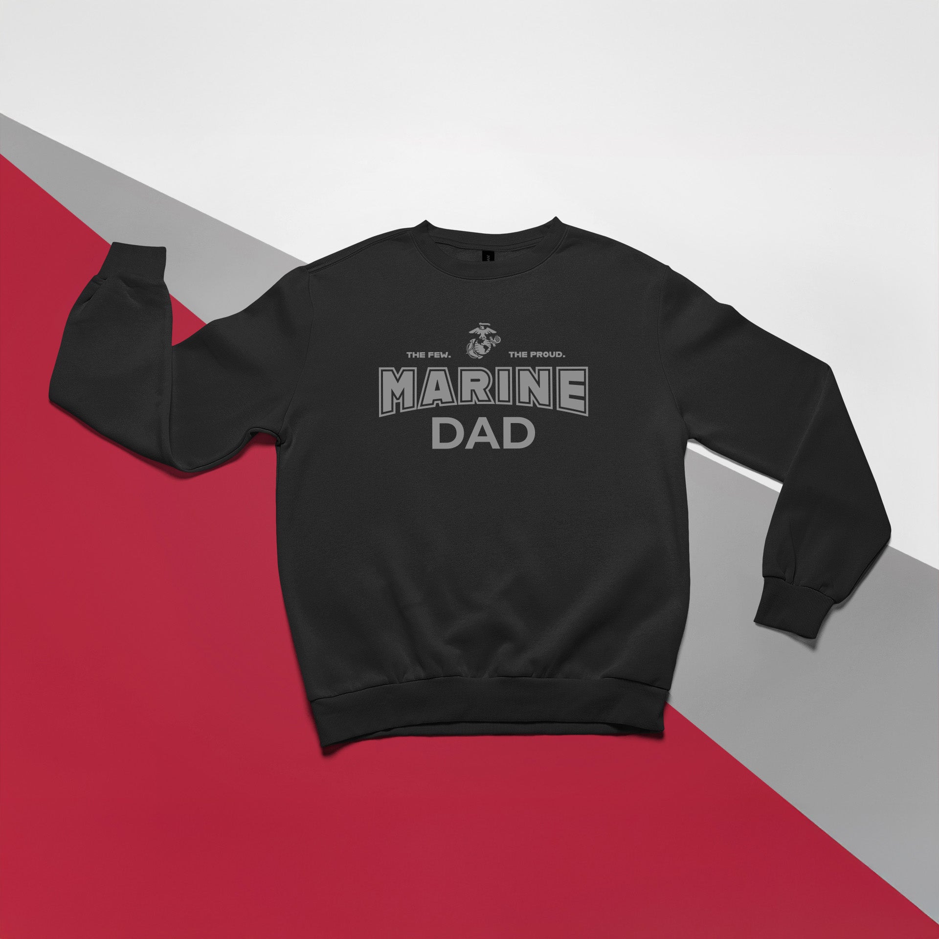 Marines Dad Crewneck (Black)