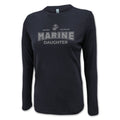 Marines Daughter Women's Long Sleeve T-Shirt (Black)