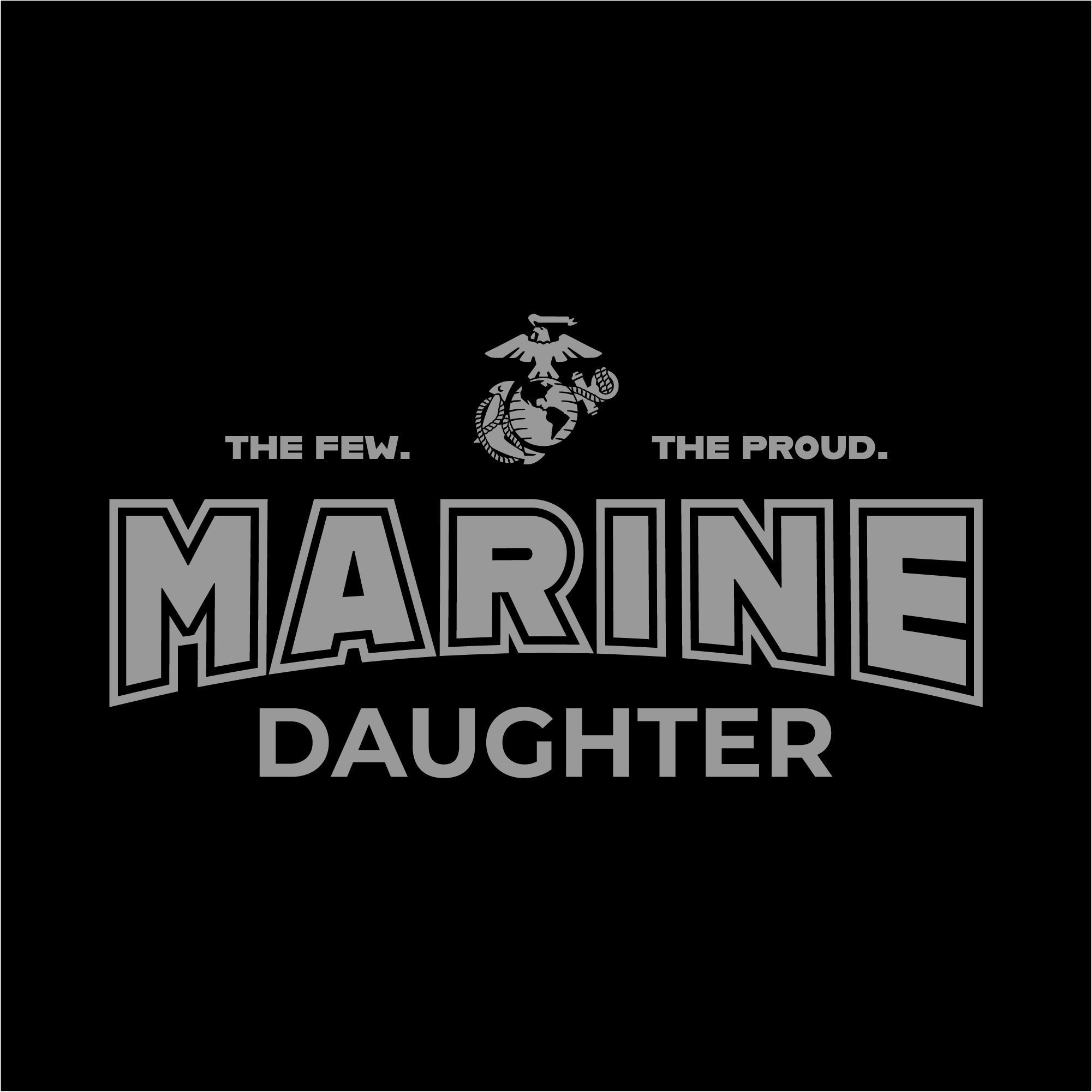 Marines Daughter Women's T-Shirt (Black)