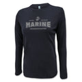 Marines Granddaughter Women's Long Sleeve T-Shirt (Black)