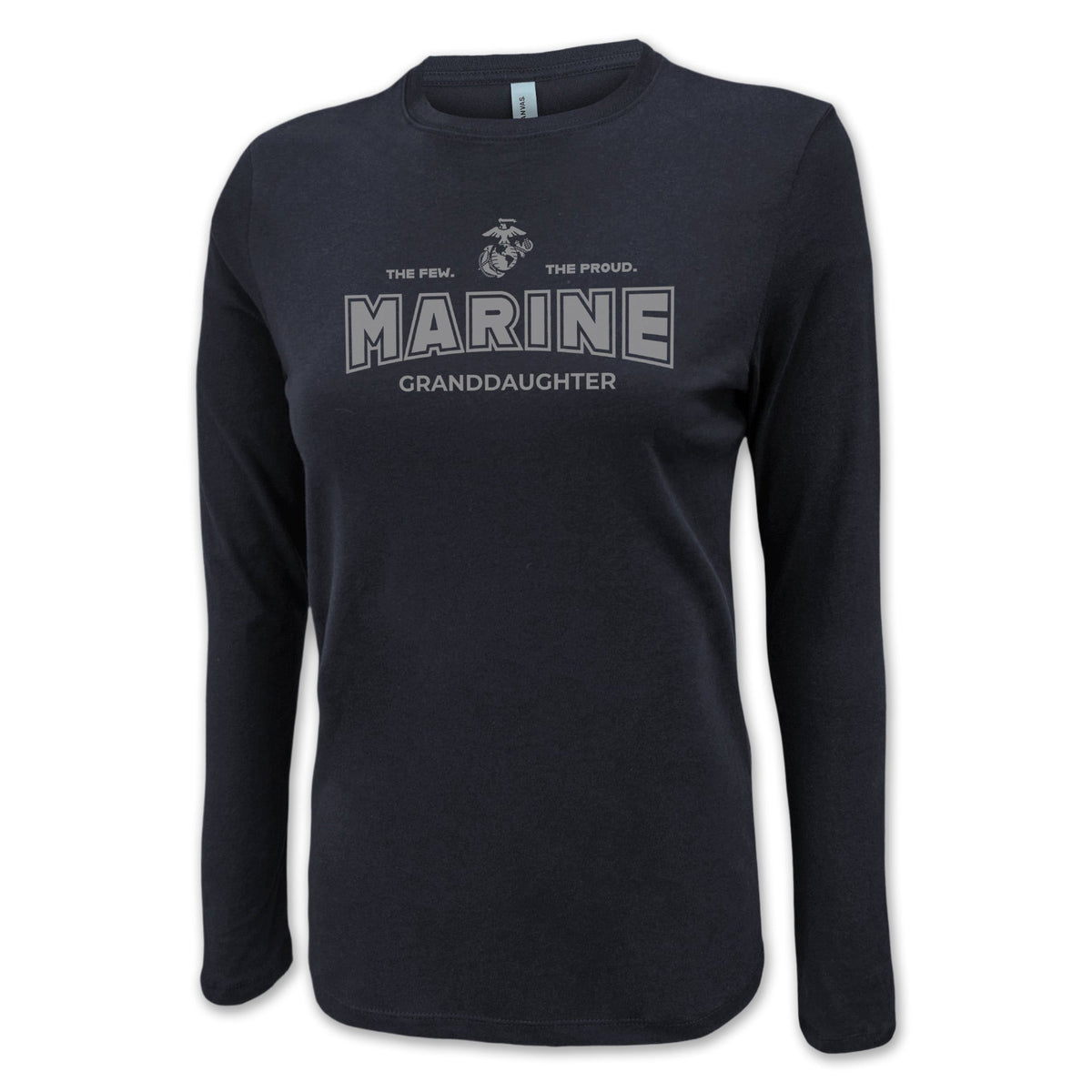 Marines Granddaughter Women's Long Sleeve T-Shirt (Black)