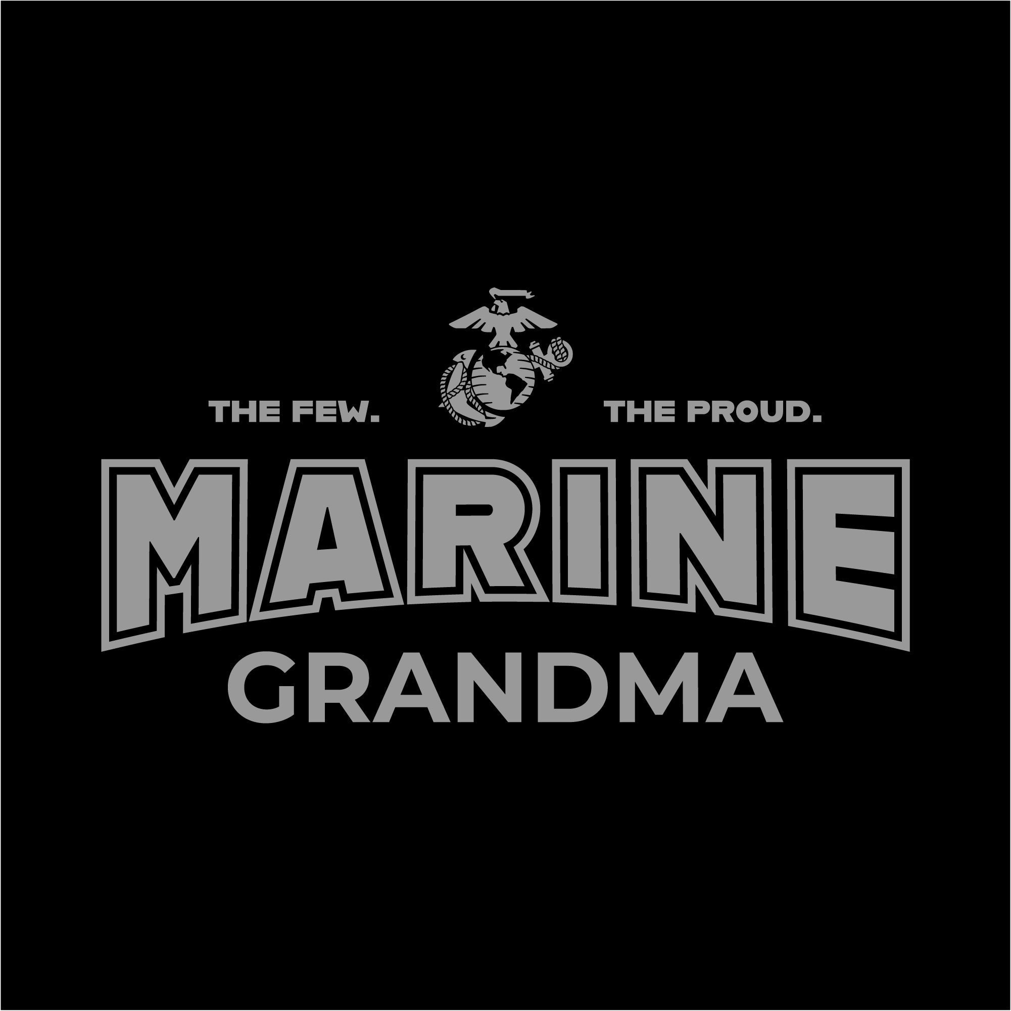 Marines Grandma Women's T-Shirt (Black)