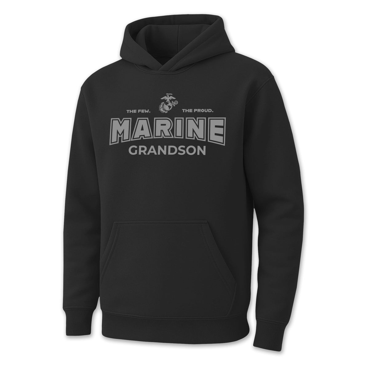 Marines Grandson Youth Hood (Black)