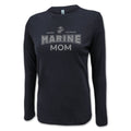 Marines Mom Women's Long Sleeve T-Shirt (Black)