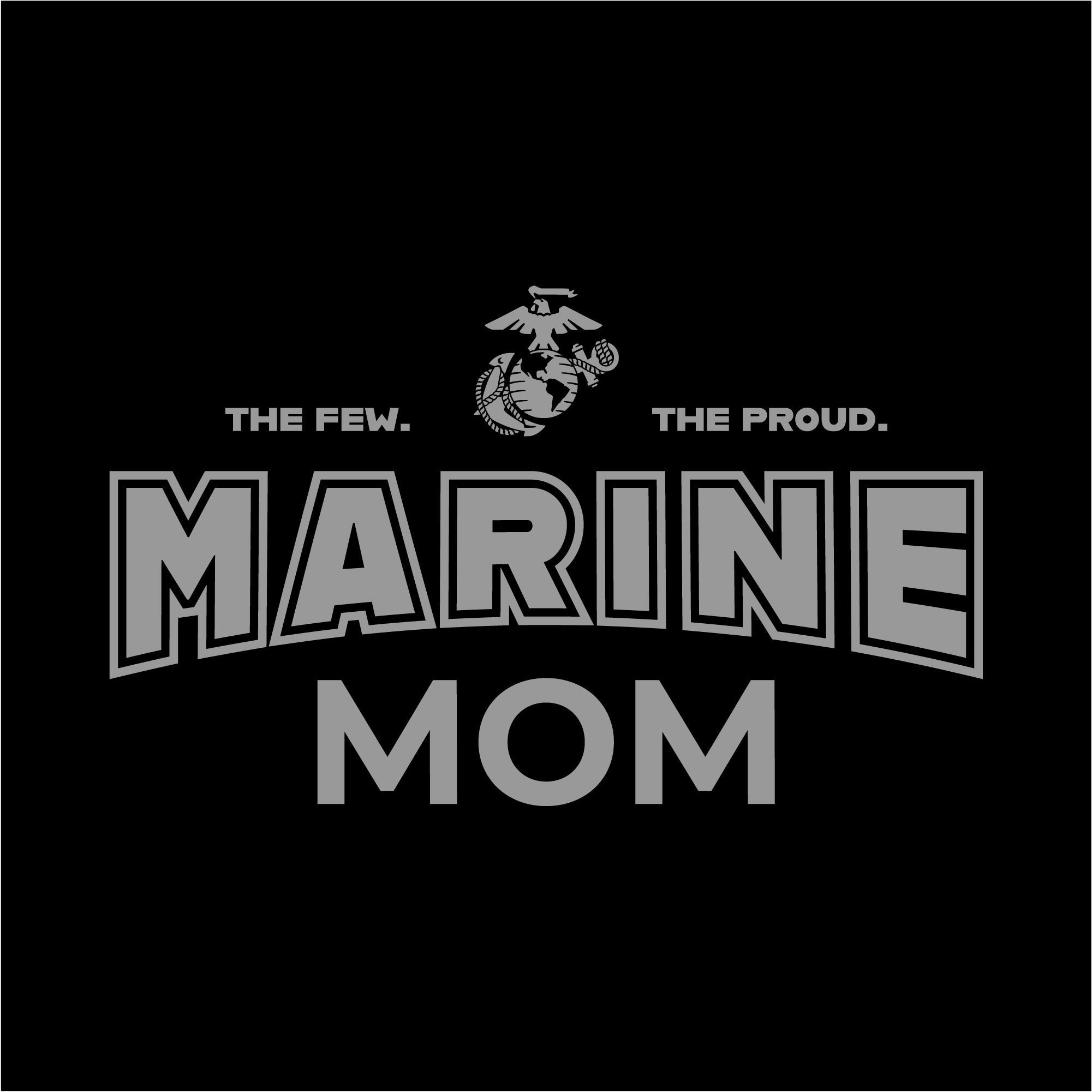 Marines Mom Women's T-Shirt (Black)