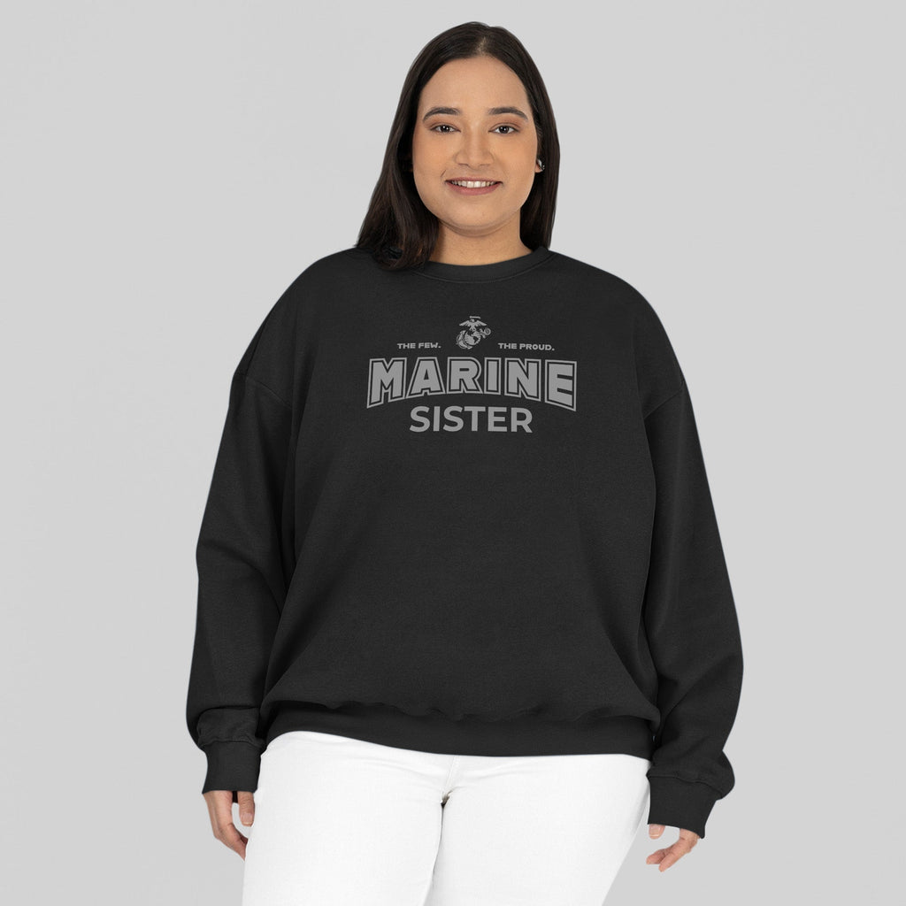 Marines Sister Crewneck (Black)