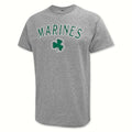 Marines Distressed Shamrock T-Shirt (Grey)