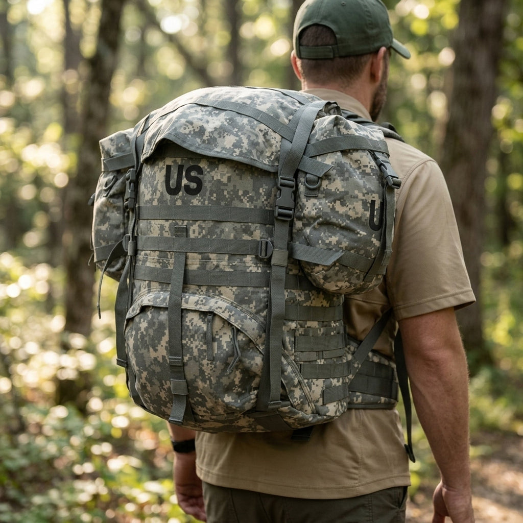 Large ACU MOLLE II Rucksack with Sustainment Pouches