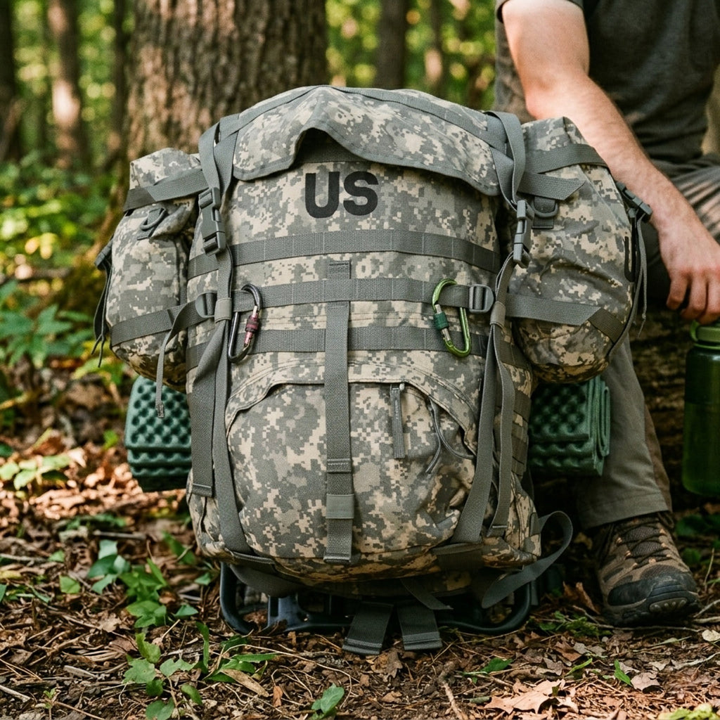 Large ACU MOLLE II Rucksack with Sustainment Pouches