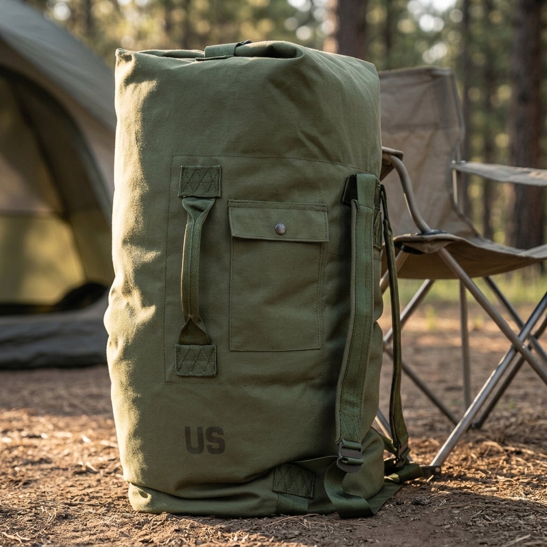 Top Loading Duffle Bag - OD -  Used