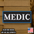 Medic ID Plate Carrier Patch 2.5" x 6" Hook & Loop | Made in USA