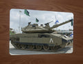 Merkava MK 4 Israeli Military Battle Tank Metal Wall Sign 8x12 Inches