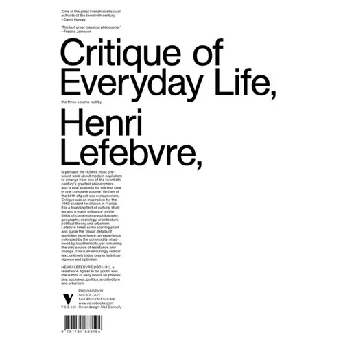 Critique of Everyday Life: The Three-Volume Text - Paperback