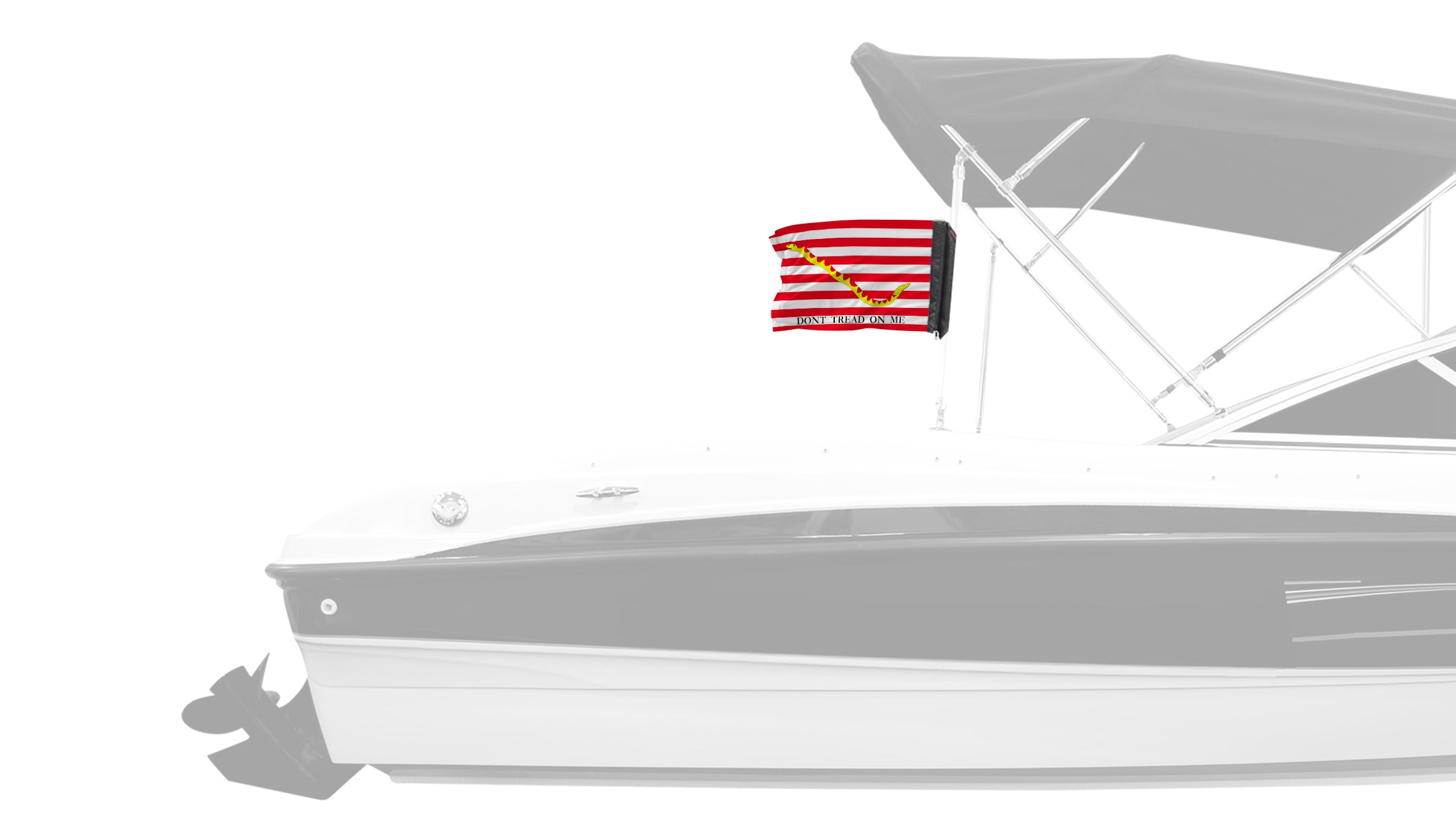 1st Navy Jack 12"x18" Forever Wave Flag for Boats
