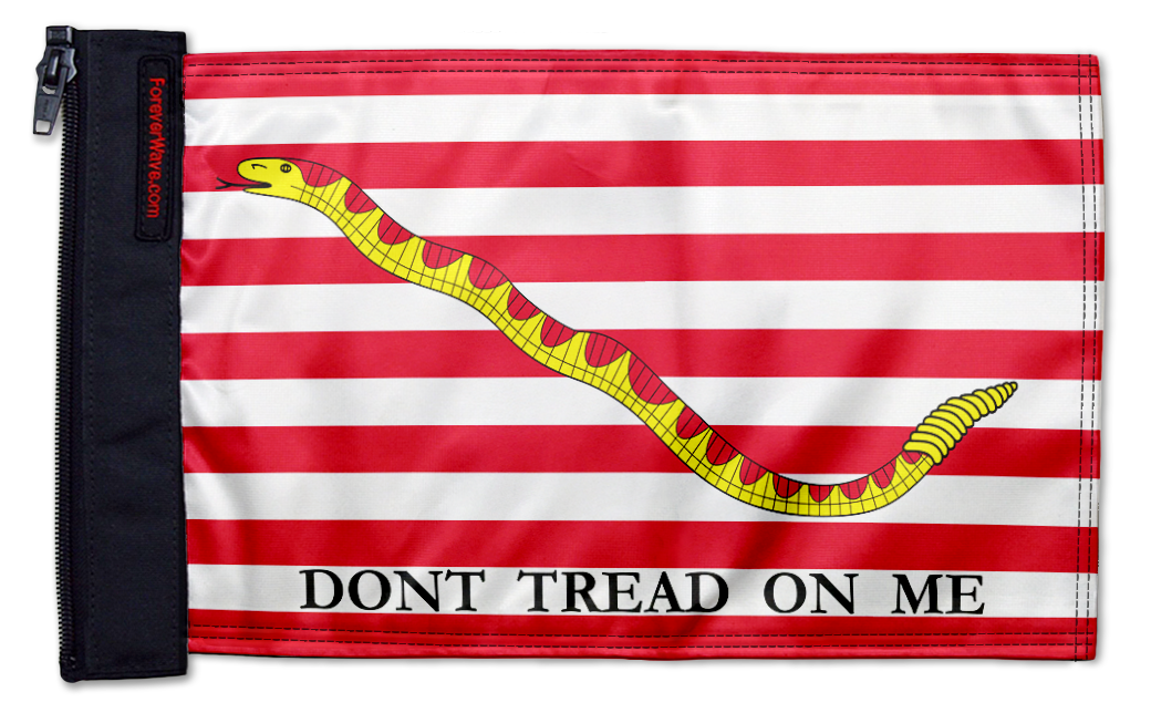 1st Navy Jack 12"x18" Forever Wave Flag for Boats