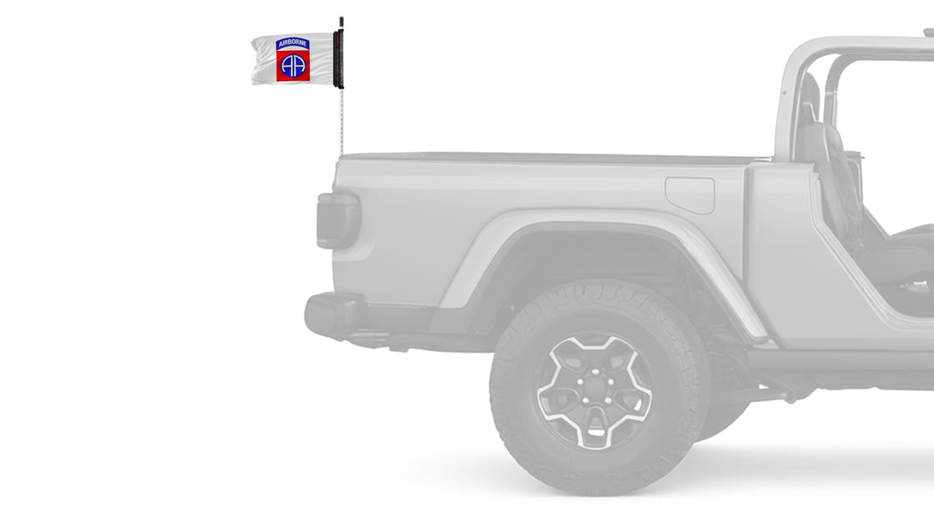 Airborne 82nd Division 12"x18" Forever Wave Flag for Bronco