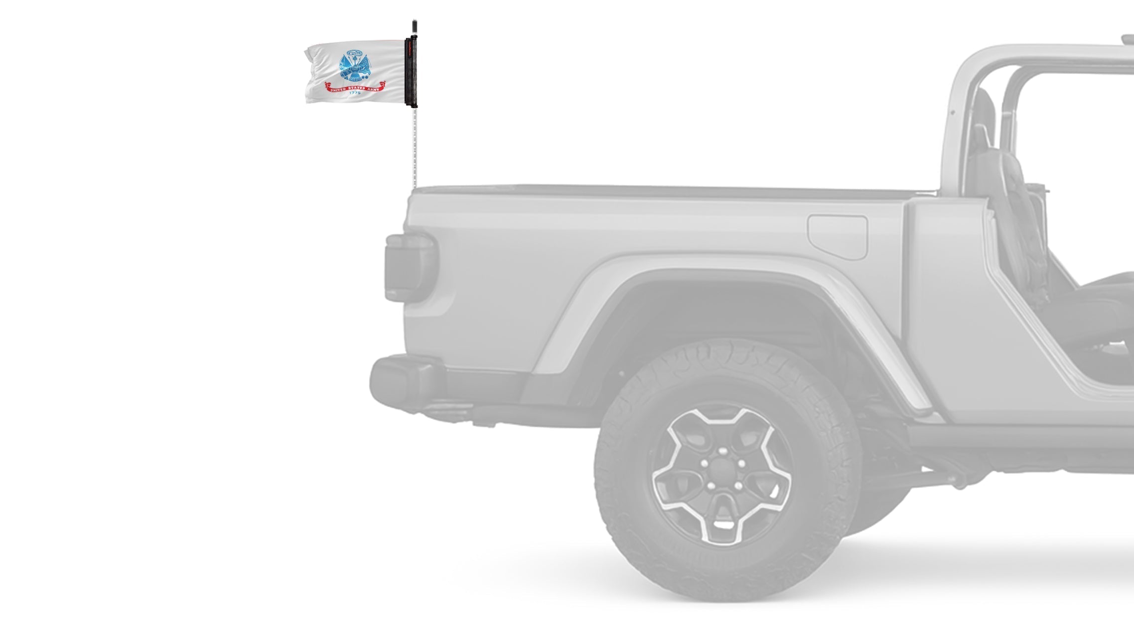 Army 12"x18" Forever Wave Flag for Jeep Wrangler LJ 2003-2006