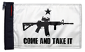 Gonzales Machine Gun 12"x18" Forever Wave Flag for Bronco