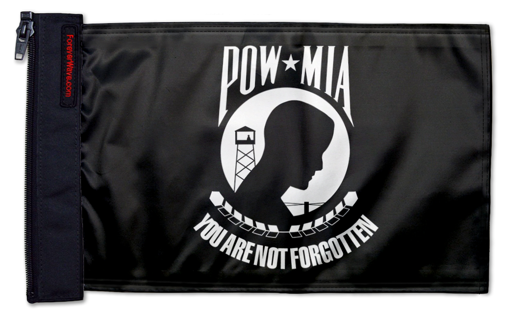 POW MIA 12"x18" Forever Wave Flag