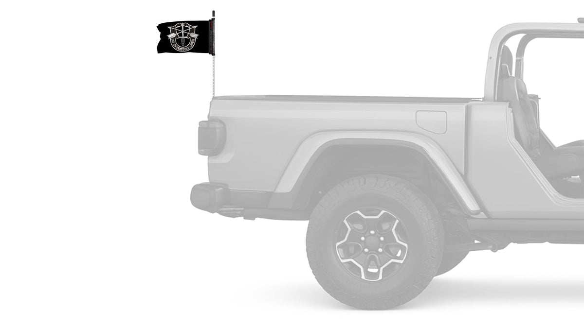 Special Forces 12"x18" Forever Wave Flag for Jeep Wrangler JK 2-Door 2007-2018