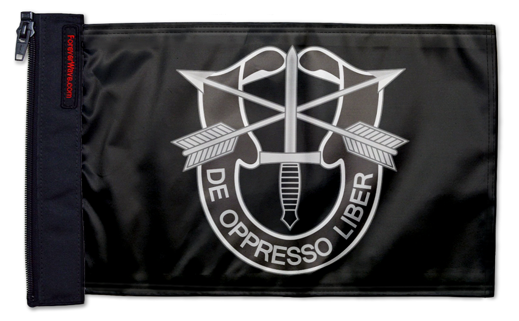 Special Forces 12"x18" Forever Wave Flag for Boats