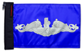 Submarine Silver Dolphins 12"x18" Forever Wave Flag