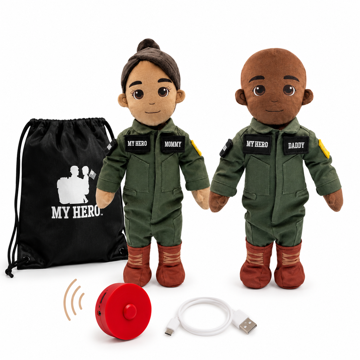 Pilot Daddy Doll | Military Doll in Flight Suit | Recordable