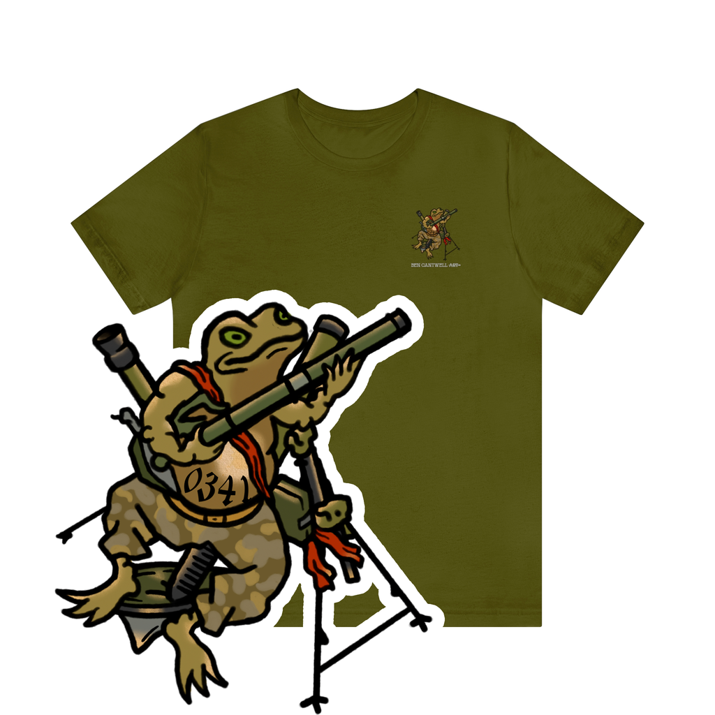 Mortar Frog - Front Print - Short Sleeve Tee