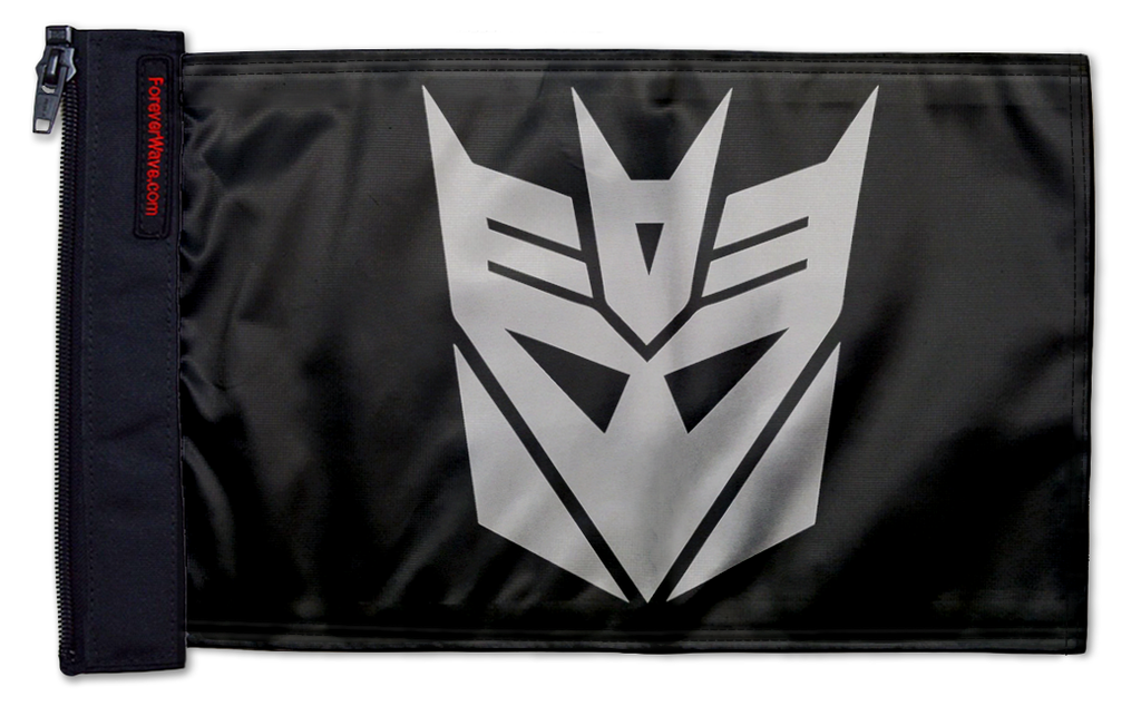Transformers Decepticon 12"x18" Forever Wave Flag for Jeep Wrangler CJ-7 and CJ-8 1976-1986