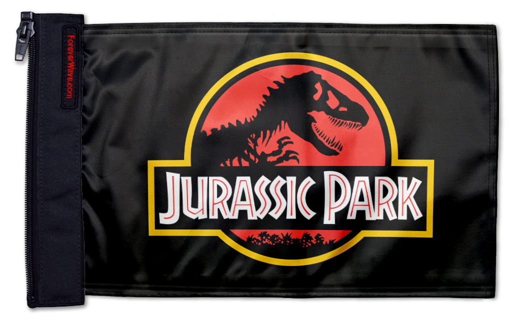 Jurassic Park 12"x18" Forever Wave Flag for Jeep Wrangler YJ 1986-1995
