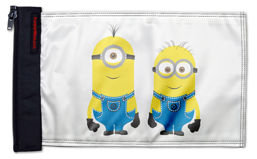 Minions 12"x18" Forever Wave Flag