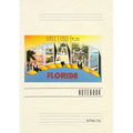 Vintage Lined Notebook Greetings from Miami, Florida - Paperback