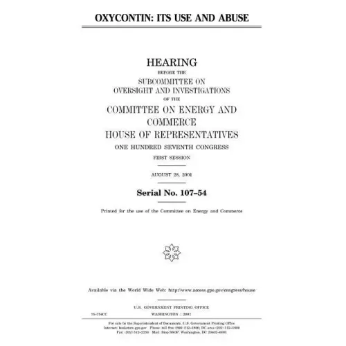 OxyContin: its use and abuse