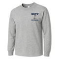 Navy Anchor Sailing Long Sleeve T-Shirt