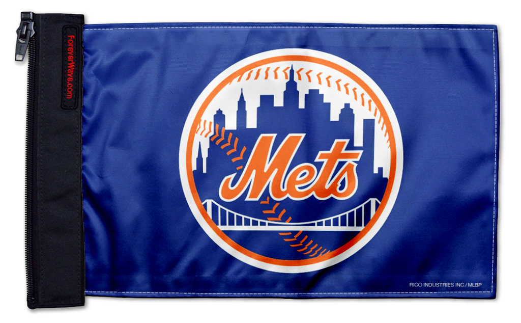 New York Mets 11"x17" Forever Wave Flag for Bronco