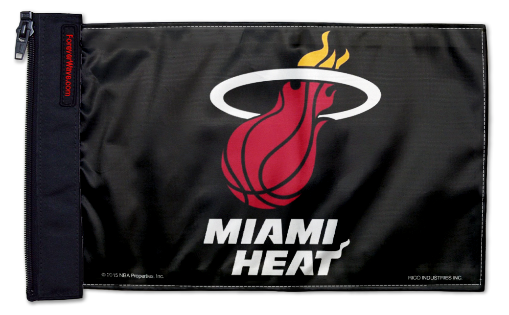 Miami Heat 11"x17" Forever Wave Flag for Bronco