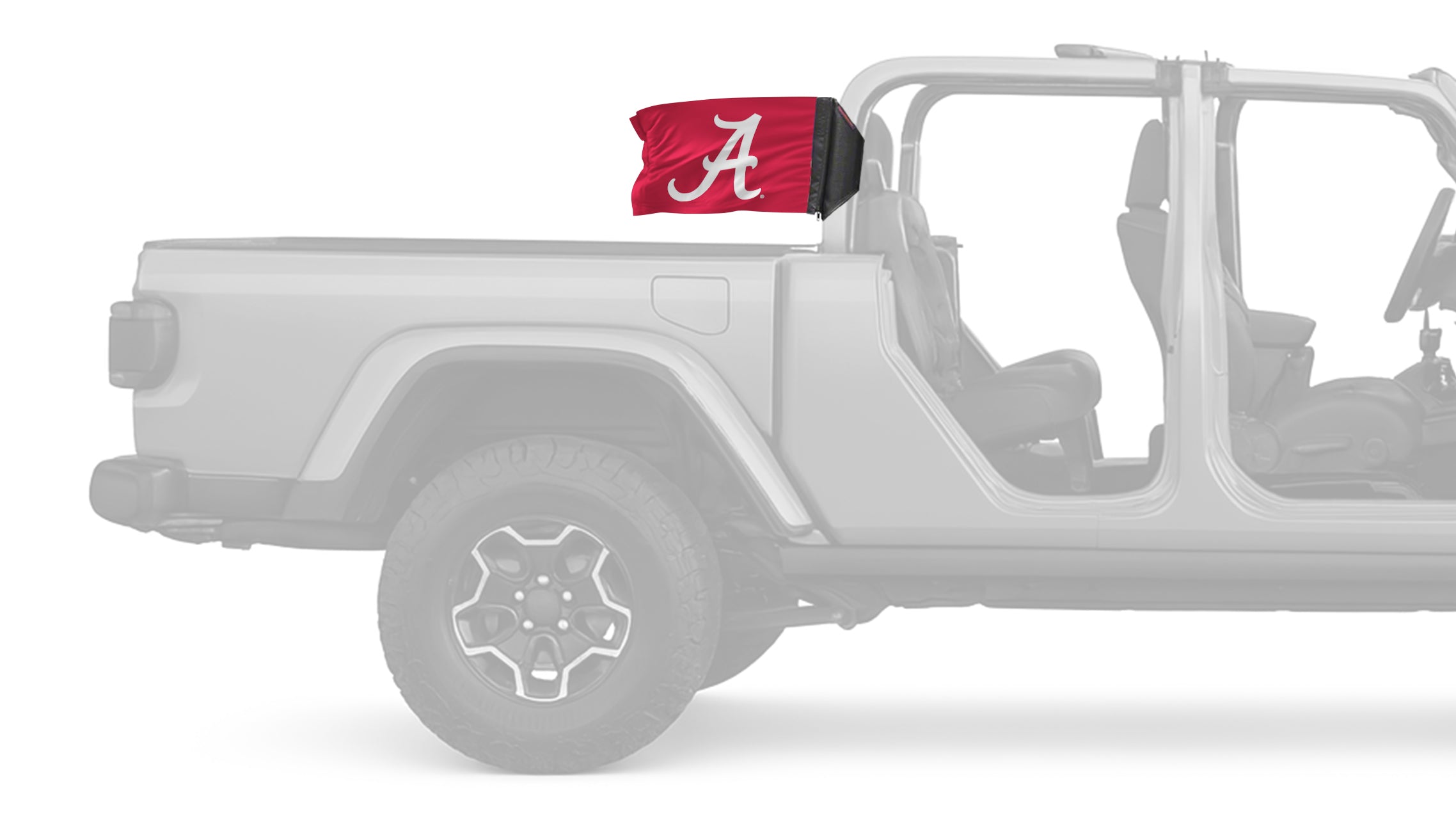 Alabama A  Red11"x17" Forever Wave Flag