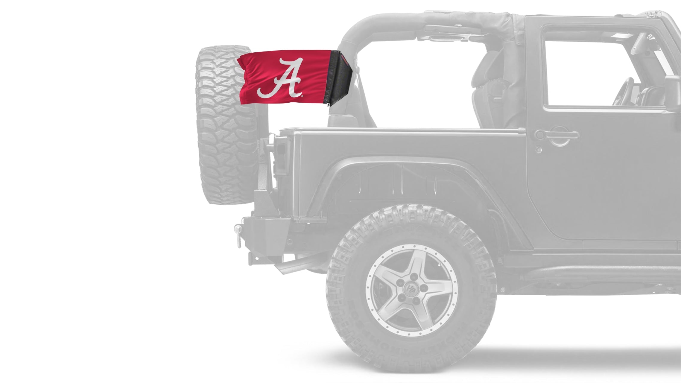 Alabama A  Red11"x17" Forever Wave Flag