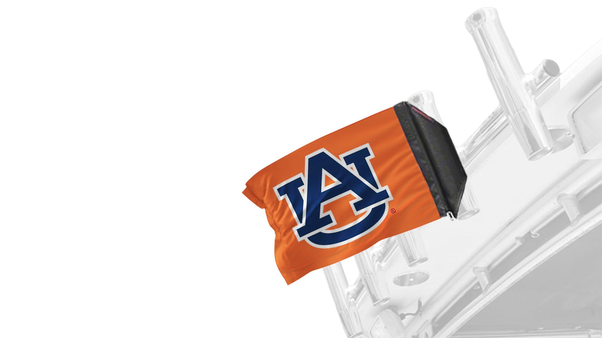 Auburn 11"x17" Forever Wave Flag for Boats