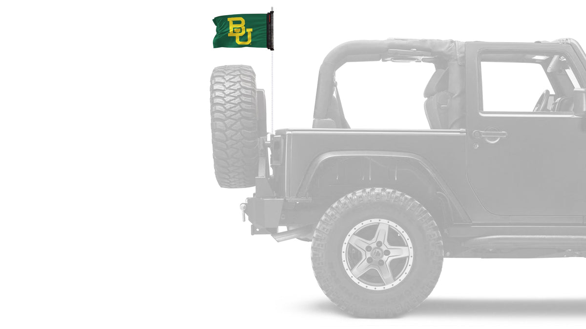 Baylor 11"x17" Forever Wave Flag for Jeep Wrangler TJ 1996-2006