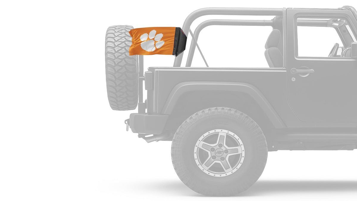 Clemson 11"x17" Forever Wave Flag for Jeep Wrangler LJ 2003-2006